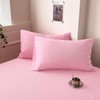 Nanko Full Size Comforter Set Pink, All Season Soft Reversible