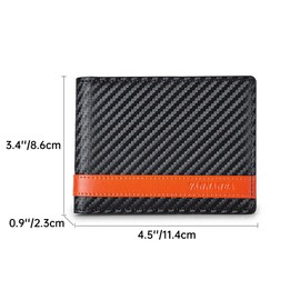 VANNANBA Leather Wallet for Men Slim Rfid bifold Wallet Men 2 ID Window With Gift Box