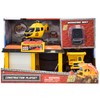 Mini Dig Vehicle Motorized Playset Construction Site Garage with Front