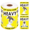 1step2dream Caution Heavy Sticker| Funny and Witty Labels for Heavy