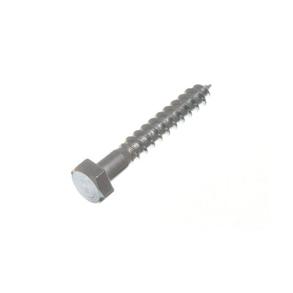 Lot of 25 Hex Head Coach Carriage Screws M6 BZP