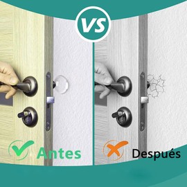 12 Piezas Protector de Pared Transparente, Amortiguador de Impacto y Ruido Ksiin Topes de Puerta Autoadhesivos de Silicona, Anti-Golpe para Manija y Muro, Protector Invisible que Evita Hoyos y Marcas
