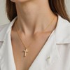 Lcbulu 14K Gold Plated Cross Necklace for Women - Dainty