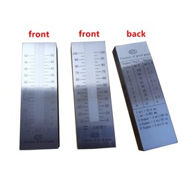 GLTL Fineness Gauge Grindometer Fineness of Grind ISO Standard one Channels 0-25/50/100/150um (0-50um)