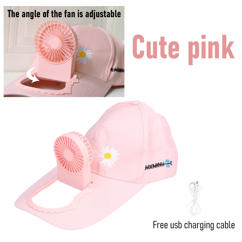 Cooling Fan Hat USB Charging Breathable Shade Sunscreen Fan Hat