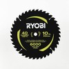 RYOBI 10" 40T Carbide Thin Kerf Miter Saw Blade Genuine