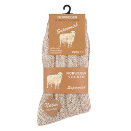 VCA 2 or 4 pairs of Norwegian socks (wool socks), knitted socks For women and men. - 39/42