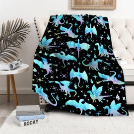 Dragon Blanket for Dragon Lover Dragon Gifts Blanket for Boys Adult Teen Super Soft Flannel Throw Blanket for Sofa Couch Bed Plush Warm Cozy Bed Home Decor for All Seasons,40"x50"for Kids/Baby