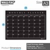 WallTAC A3 Monthly Wall Planner Sticker with Blackboard Pens |