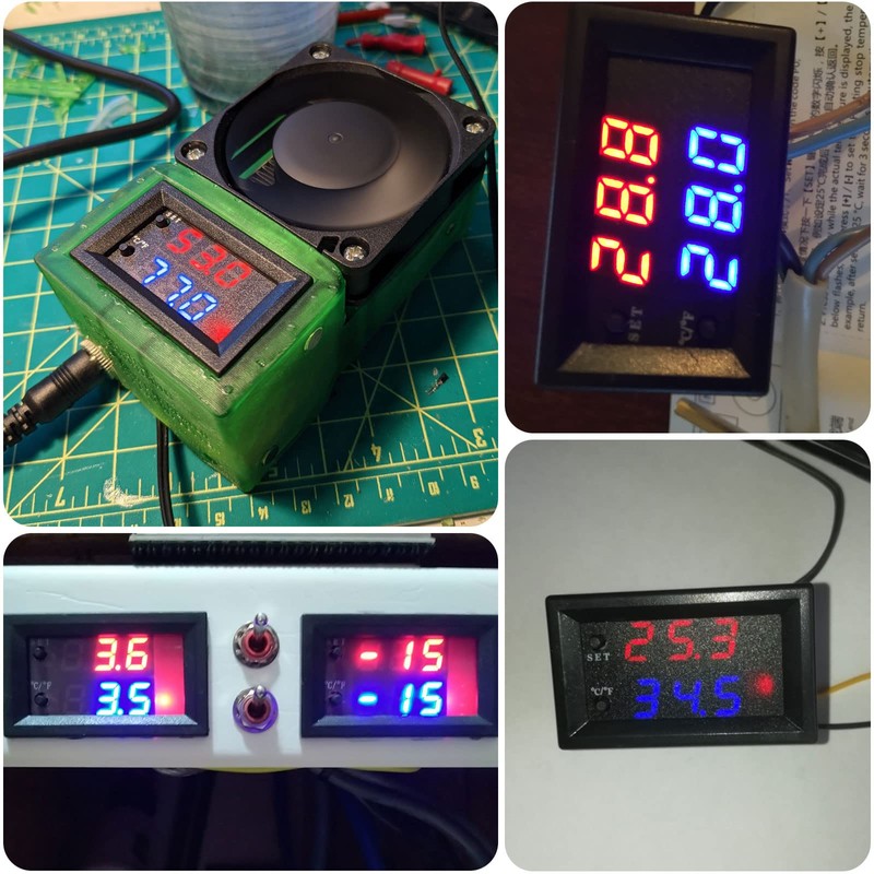 6 Pcs DC 12V Temperature Controller Programmable -50 to 110