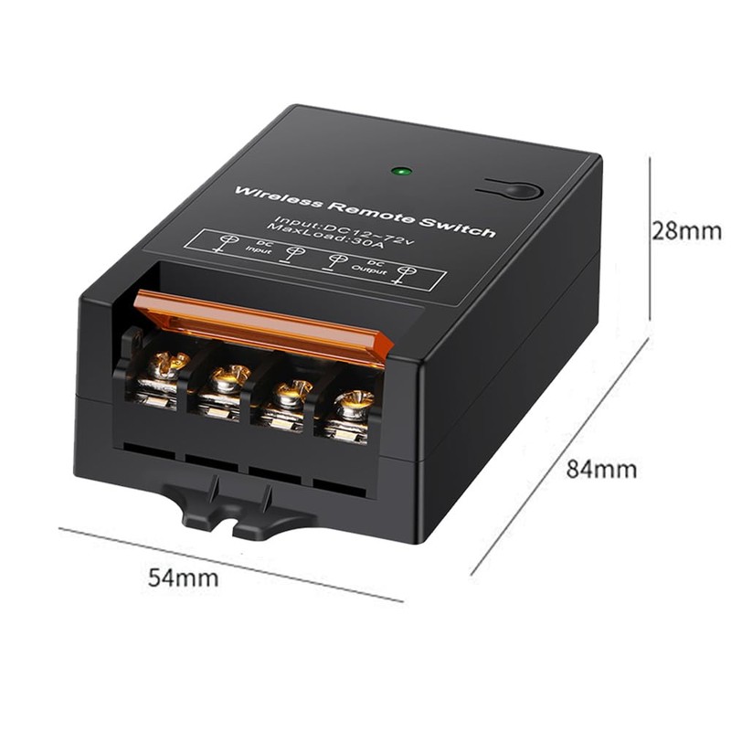 dstfuy Wireless Remote Switch 12V,Controller with Feedback Function,1500M Long Distance,DC
