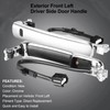 TAYATUO Front Left Driver Side Exterior Chrome Door Handle Compatible