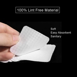 BLUERISE Lint Free Nail Wipes White 2500pcs Nail Polish Remover Pads Soft Absorbable Eyelash Extension Glue Cleaning Wipes