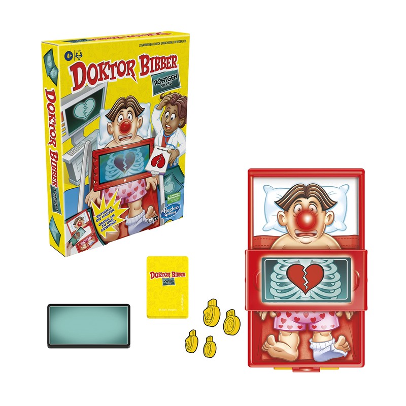 Hasbro Gaming Doctor Bibber X-Ray Fun, Board Game for Children