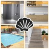 12Pcs Black Bathtub Stickers Non Slip Shell Shaped