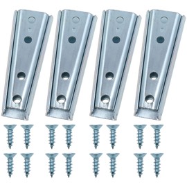 safycaby 4 Sets Furniture Connectors Interlocking Sofa Connector Bracket Sofa Fixing Bolts Sectional Sofa Connector Furniture Hardware Accessories with Screws (Silver)