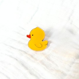 HNTR Cute Yellow Duck Enamel Pin | Quirky and Charming Accessory