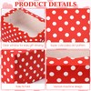 Reallnaive Reallnaive 20 Pcs Polka Dot Cookie Boxes with Window