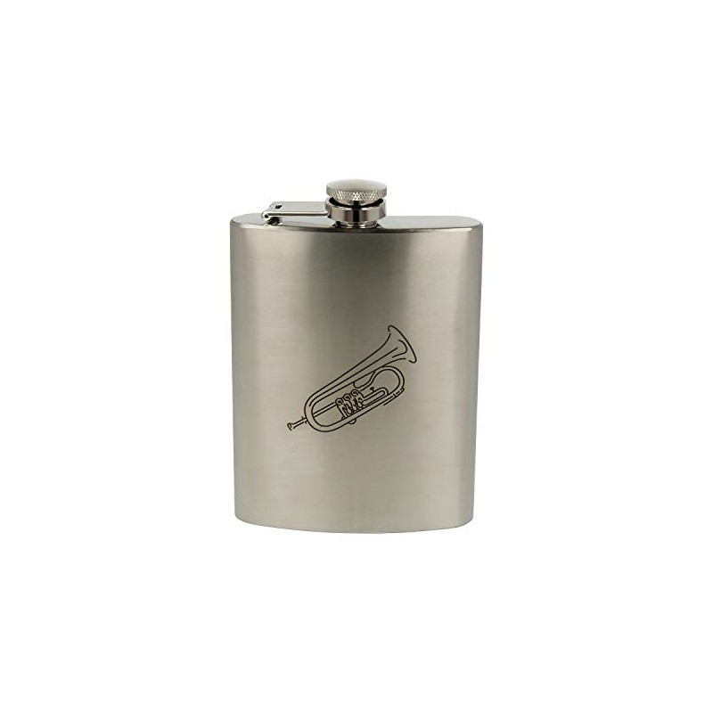 Hip Flask German Flugelhorn - Beautiful Gift for Musicians
