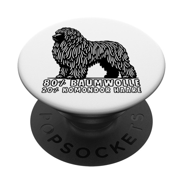 Komondor Hund Herrchen Frauchen Hunde PopSockets mit austauschbarem PopGrip