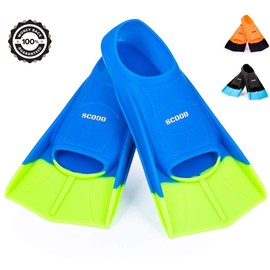 Swimming Training Fins Swim Flippers Travel Size Short Blade For Snorkeling Diving Pool Activities Men Women Kids Travel Mesh Bag