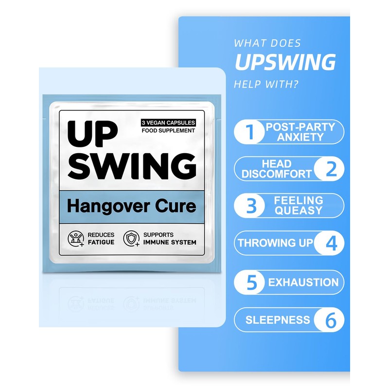 Upswing Upswing Pre & Post Drinking Supplement, Party Recovery &
