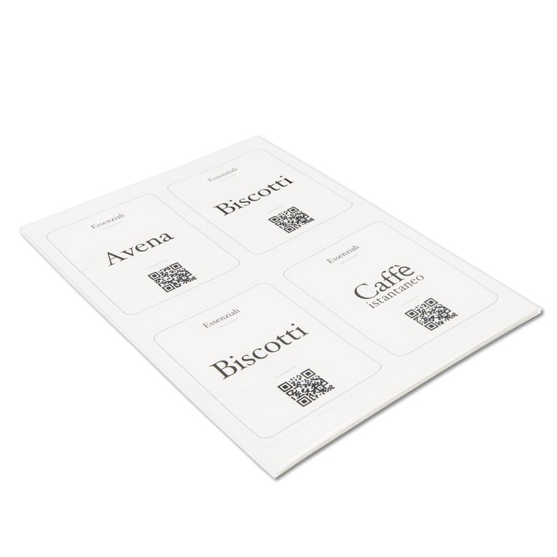 Febio 32 PCS Pantry Kitchen Jar Labels Elegant Waterproof Material