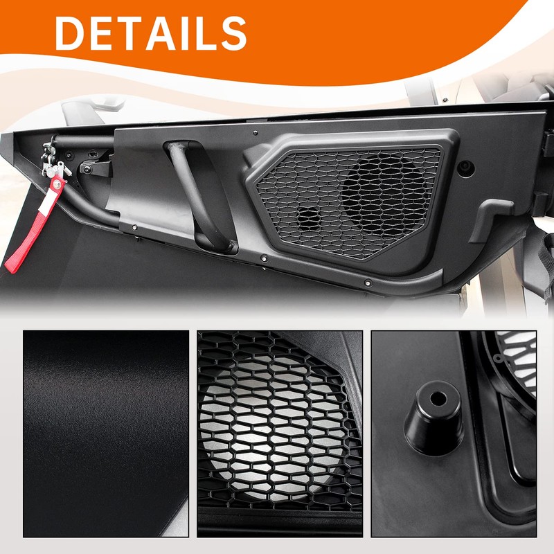 CUSAUTV 6.5 inch Front Door Speaker Pods Kit Compatible with