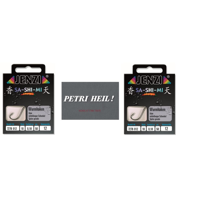 Set # 2 Packs (20 Pieces) Worm Hooks by Jenzi