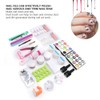 Professional Nail Art Tips Dead Skin Fork Rhinestones Scissors Manicure