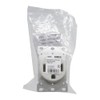 Lightway Dryer Receptacle – 3-Pole 4-Wire, White