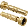 Triumpeek Solid Brass Hose Nozzle, 2 Pack 4" Heavy Duty