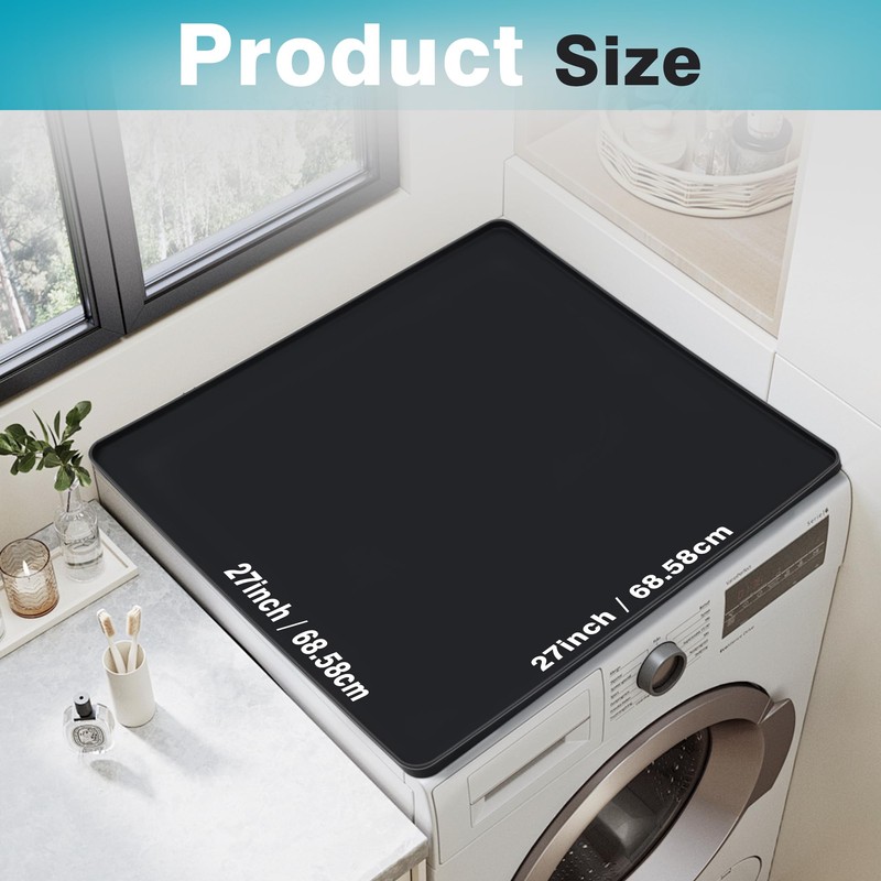 WAUTENANTY 27'' x 27'' Washer and Dryer Covers for the