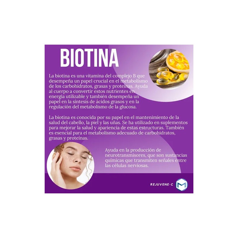 Kit Quemador Grasa Corporal + Suplemento Rejuvene-c Biotina