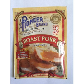 Pioneer Brand Roast Pork Gravy Mix Makes 2 Cups Premium Quality