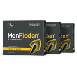 MenFloden an Innovation for a Healthy Prostate. Powerful Liquid Formula with Triple Action. Cucurbita Pepo, Serenoa repens, Flowens®. 1 Capsule/Day. Laboratory Tested