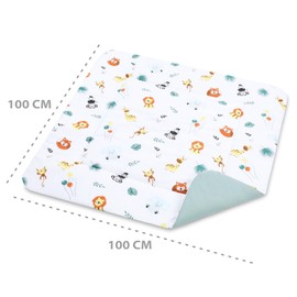 Crawling Blanket Crawling Mat for Baby - Play Mat Play Mat Floor Mat for Children and Babies for Children's Room and Playpen Large Foldable Washable Play Mat 100 x 100 cm