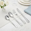 Stainless Steel Hammered Handle Flatware Set 20 Piece Silverware Bulk
