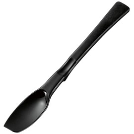 Shimomura KIB-607 Kitchen Bar, Soft Spoon, Made in Japan, Niigata, Tsubamesanjo, 6.9 x 1.1 x 0.6 inches (174 x 27 x 15 mm), Black