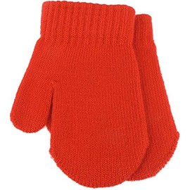 Cute Baby Girls Boys Unisex Toddler Babies Childrens Kids Essentials Warm Winter Knit Knitted Magic Stay On Mitts Outdoor Autumn Shower Christmas Gift Fluffy Mittens Gloves 0 3 6 Months (Newborn Red)