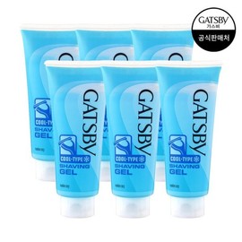 (Shinsegae Live Shopping) Gatsby Shaving Gel Cool Type 205g x6 / (신세계라이브쇼핑)갸스비 쉐이빙 젤 쿨 타입 205g x6개