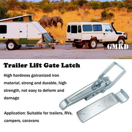 GMKD 4Pcs Trailer Gate Latch Handle Parts, RV Trailer Lift Gate Latches, Utility Trailer Tailgate Latch Replacement Accessories for RV Camper Caravan