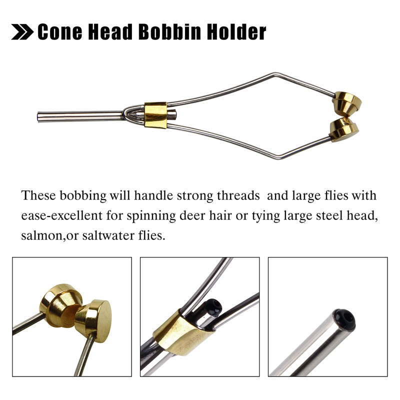 Fly Fishing Tying Tool Kit Including with Bobbin Finisher Scissors