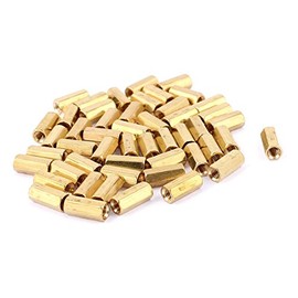 sourcing map 49Pcs M3 x 11mm Female Thread Hex Standoff Hexagonal Spacer