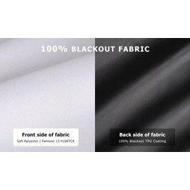 LazBlinds 100% Blackout Roller Shades, No Tools No Drill Cordless Blinds for Windows, Thermal Insulated UV Protection Privacy Window Shades for Bedroom (36''W x 72''H, White)