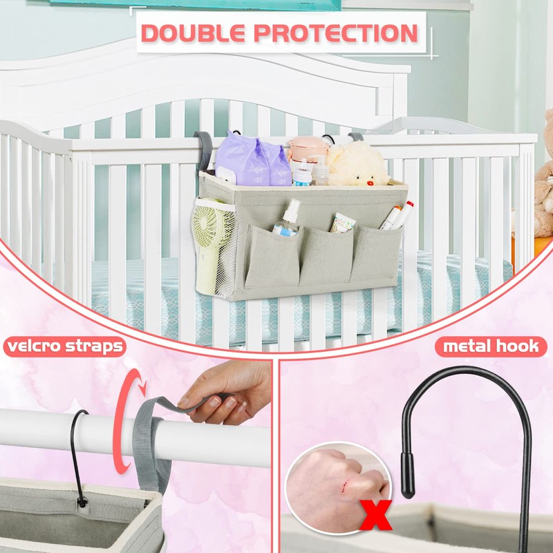 Loghot Bedside Caddy/Bedside Storage Bag Hanging Organizer for Bunk and