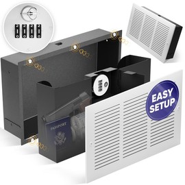 Elder Welder Hidden Wall Safe with Air Vent Cover | Easy to Install | Combination Lock | Fits Perfectly Between 16" Studs