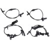 Vorally 4pcs ABS Wheel Speed Sensor Set Front Rear Left