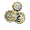 Spanish Silver & Gold Alcoholics Anonymous Gifts Sobriety Coin 1
