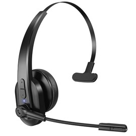Sarevile Wireless Headset with Microphone, Bluetooth Headset for Cell Phones, Computer, Zoom Skype Mettings, On Ear for Work